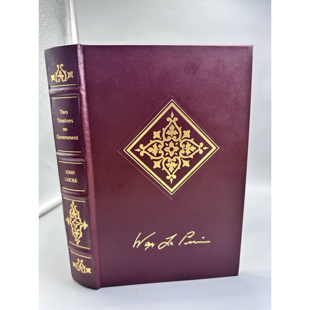 Two Treatises on Government by John Locke Library of American Freedoms Leather